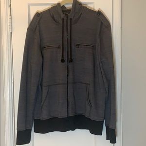 American Rag hooded zip-up sweatshirt.